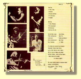 Original album back cover